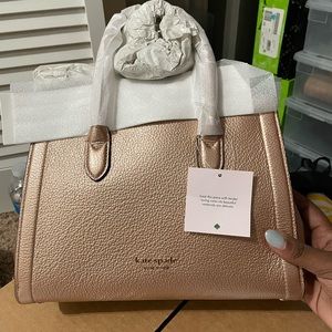 Kate Spade Medium Knot Metallic Bag